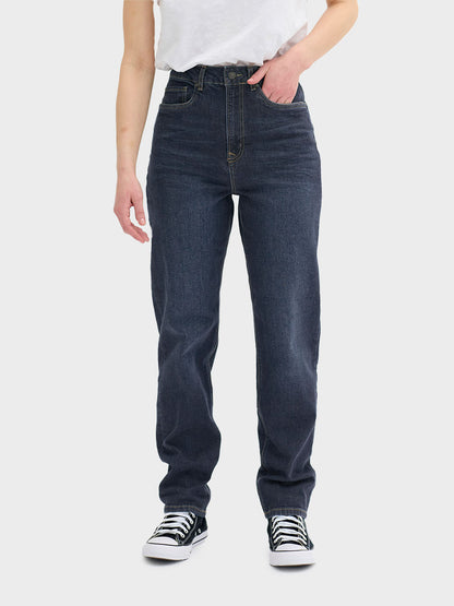 Dark Blue 34 The Mom 107 Xhigh Straight Jeans by My Essential Wardrobe