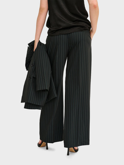 Black Striped NajaMW Trousers by My Essential Wardrobe