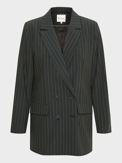 Black Striped NajaMW Jacket by French Connection