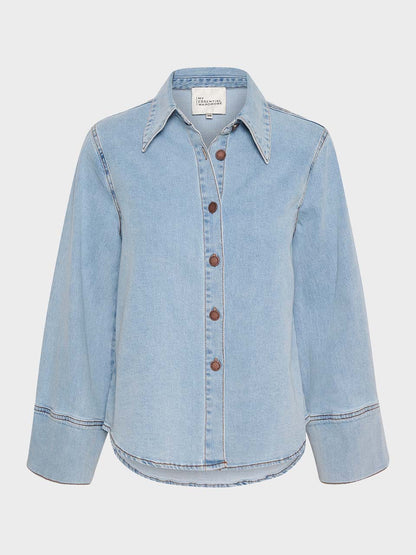 Light Blue Wash Lara Sofia Shirt by My Essential Wardrobe