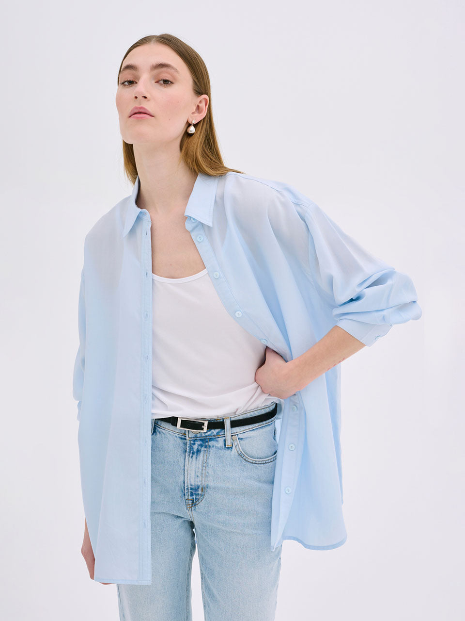 Light Blue TullaMW Shirt by My Essential Wardrobe