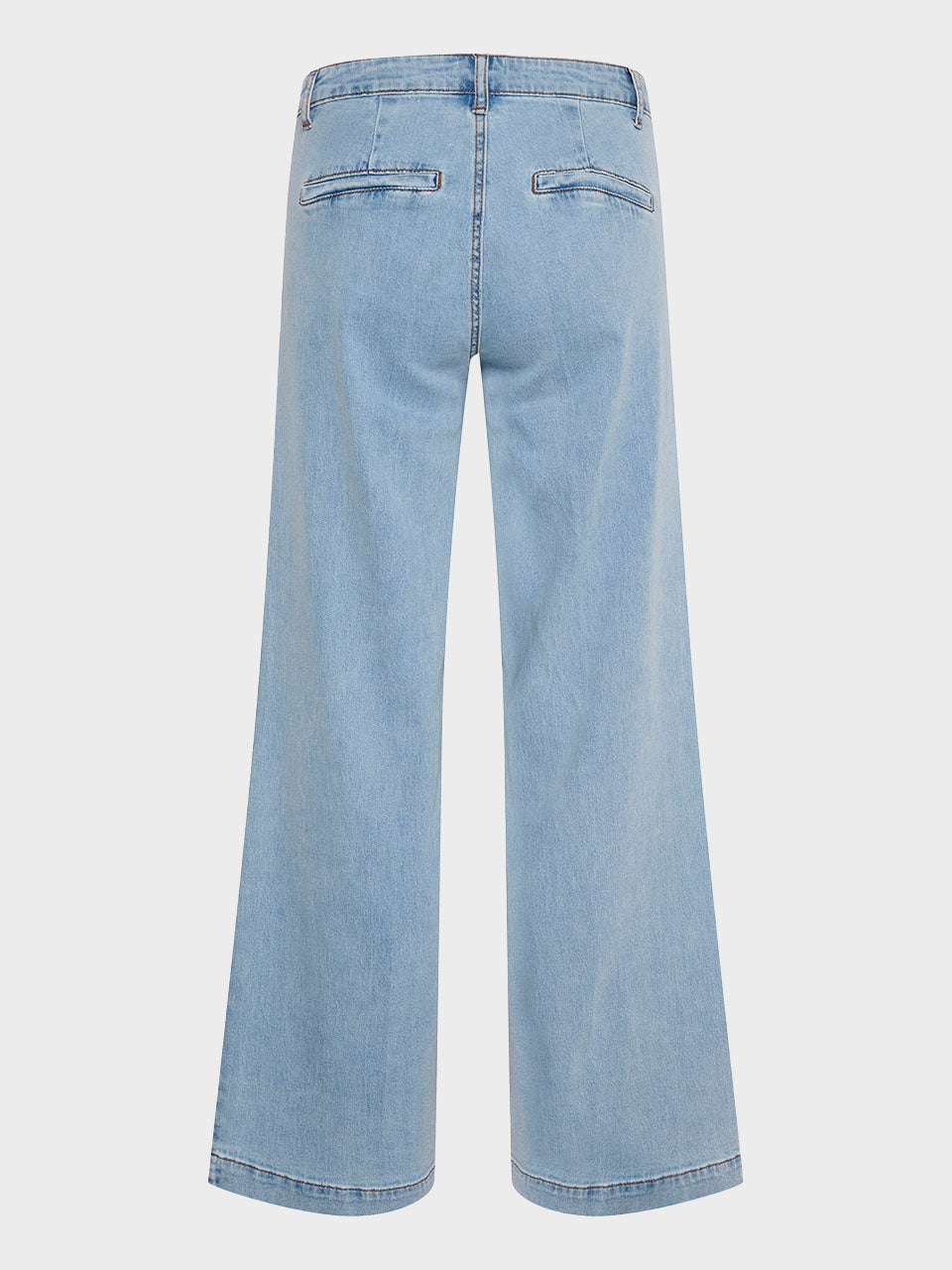 Light Blue Wash Lara Wide Trousers by My Essential Wardrobe