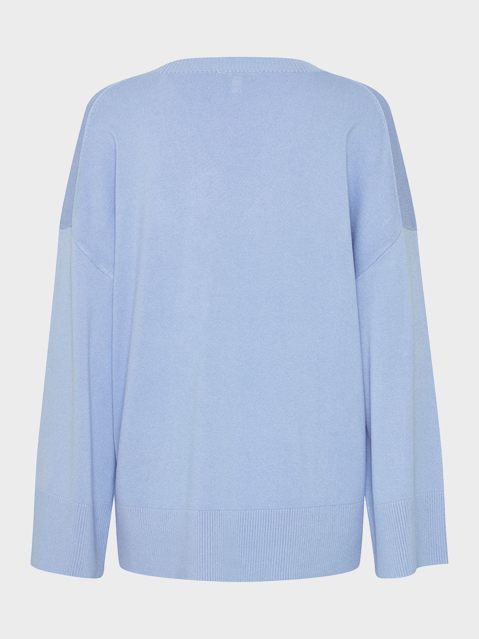 Vista Blue Mmorla V-neck Jumper by b.young