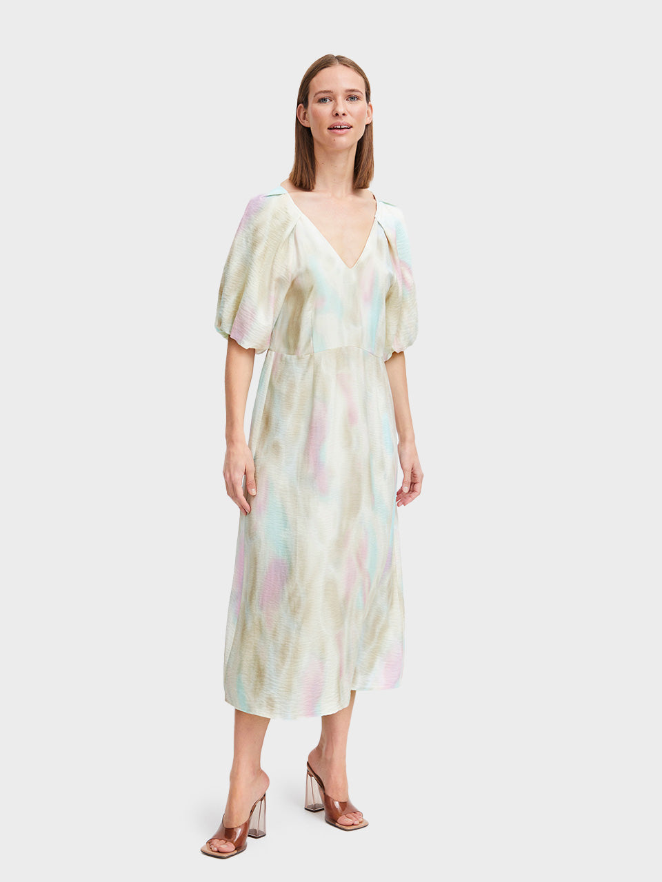 Blue Tint Mix Ihamma Dress by b.young