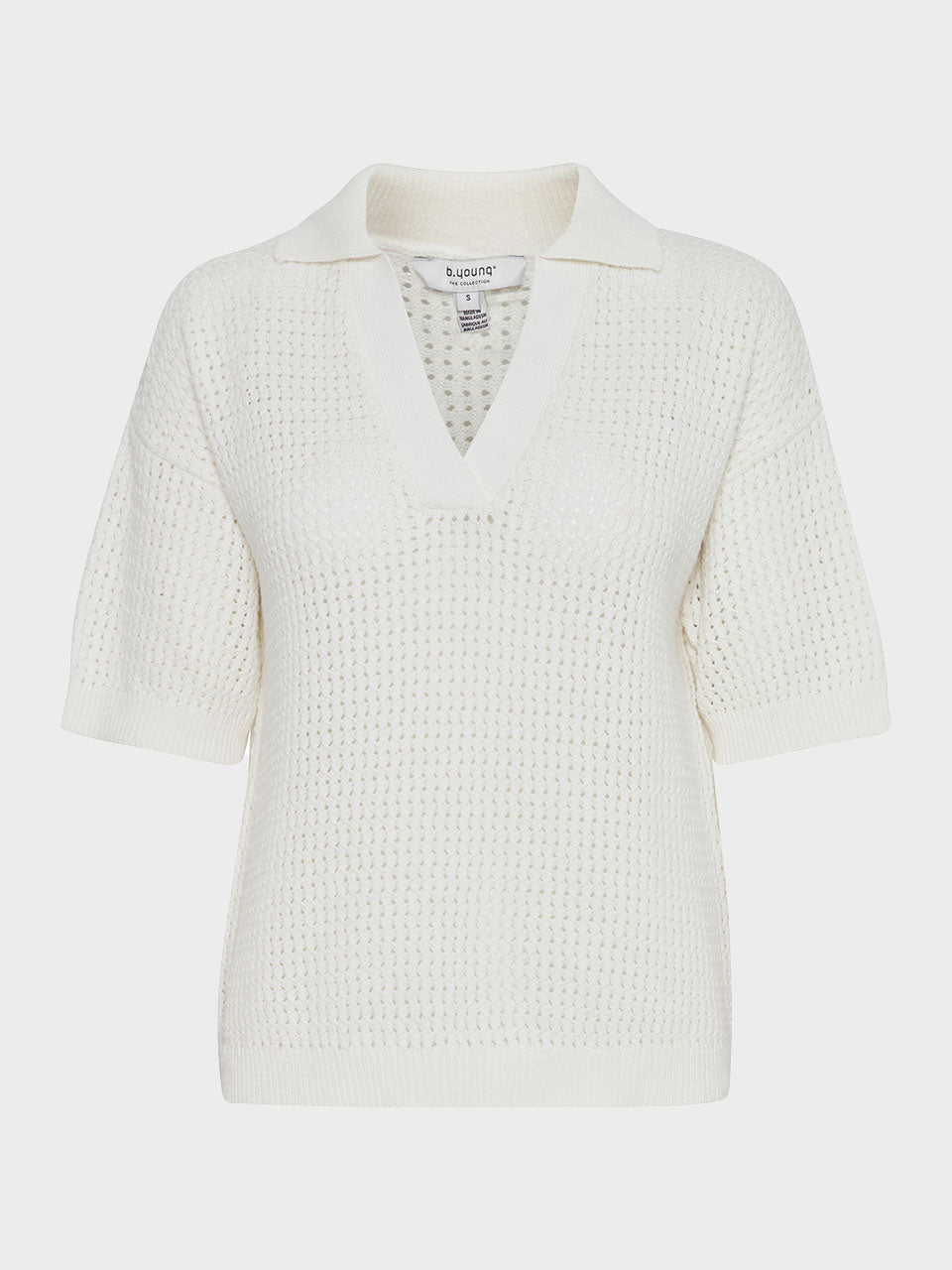 Marshmallow Magio Polo Jumper by b.young