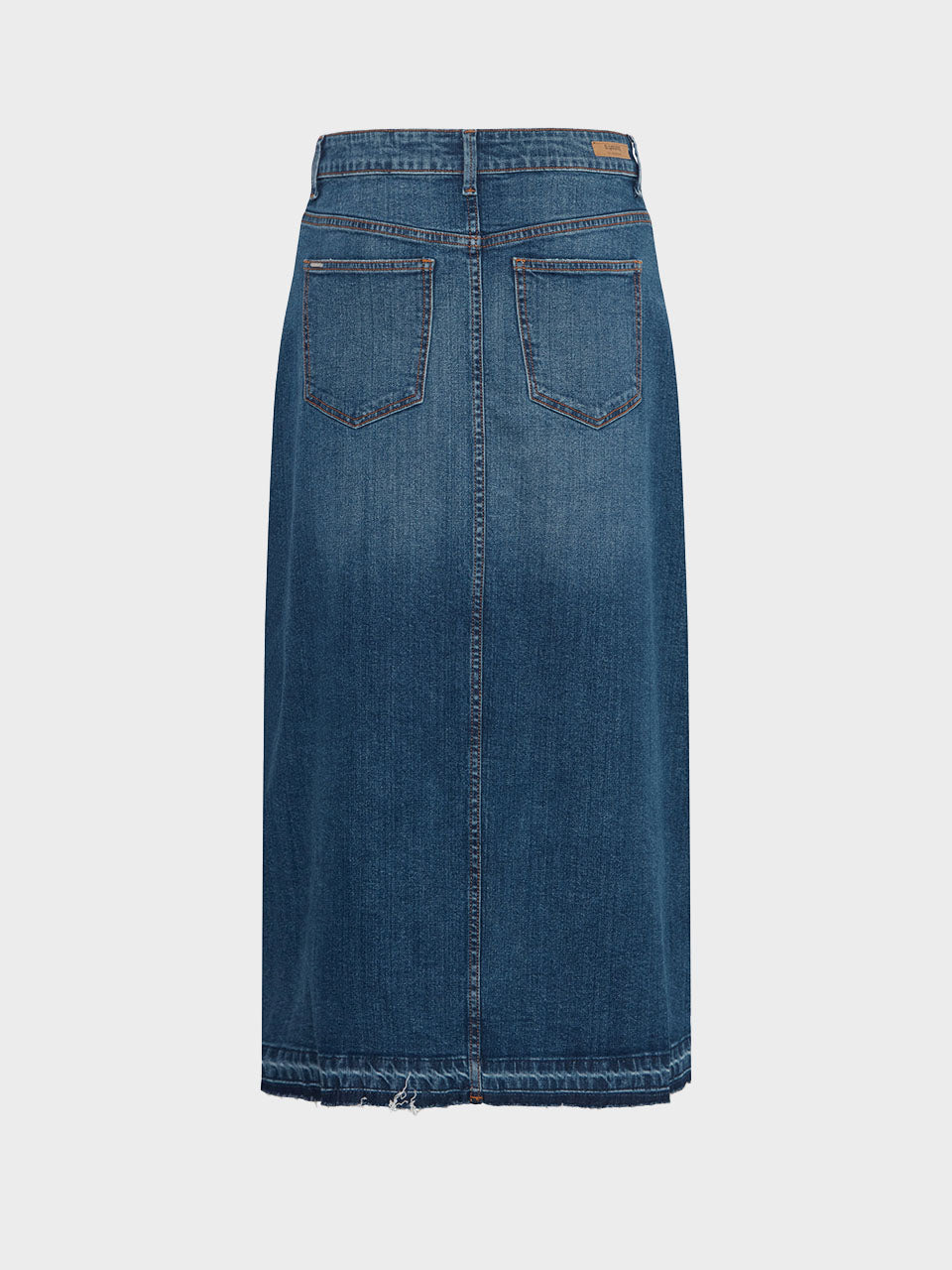 Mid Blue Denim Komma Skirt by b.young