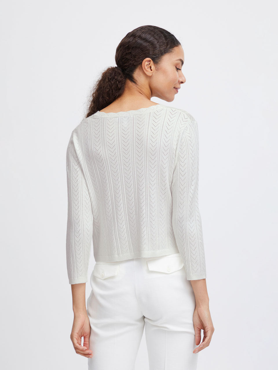 Marshmallow Byomanja Cardigan by b.young