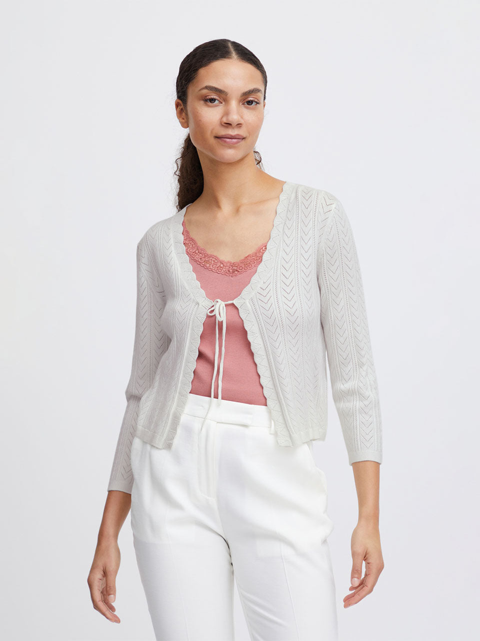 Marshmallow Byomanja Cardigan by b.young