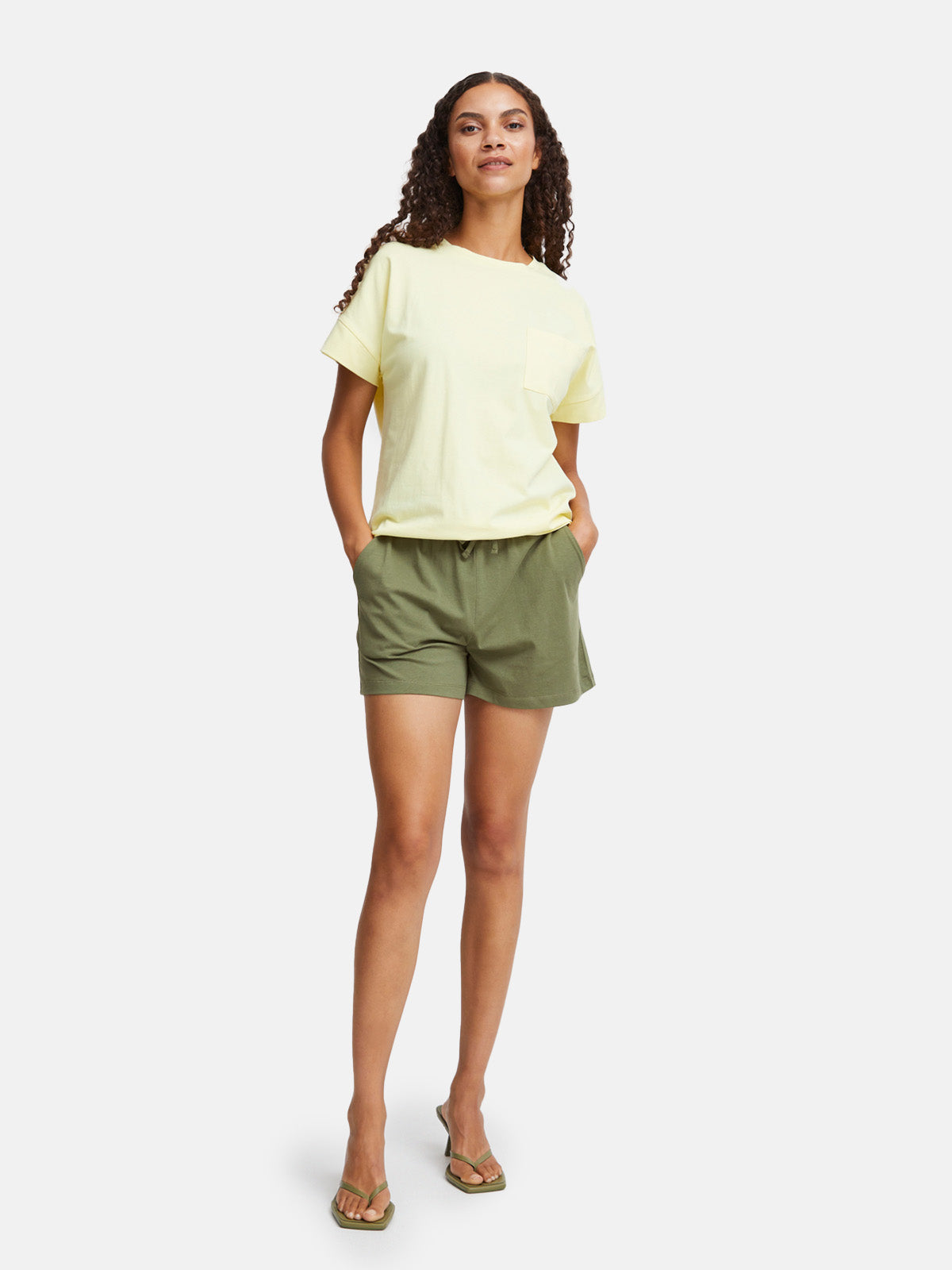 BYPANDINNA Olivine Green Shorts