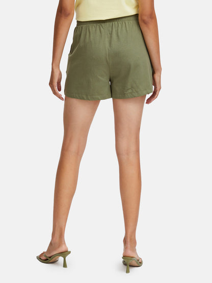 BYPANDINNA Olivine Green Shorts