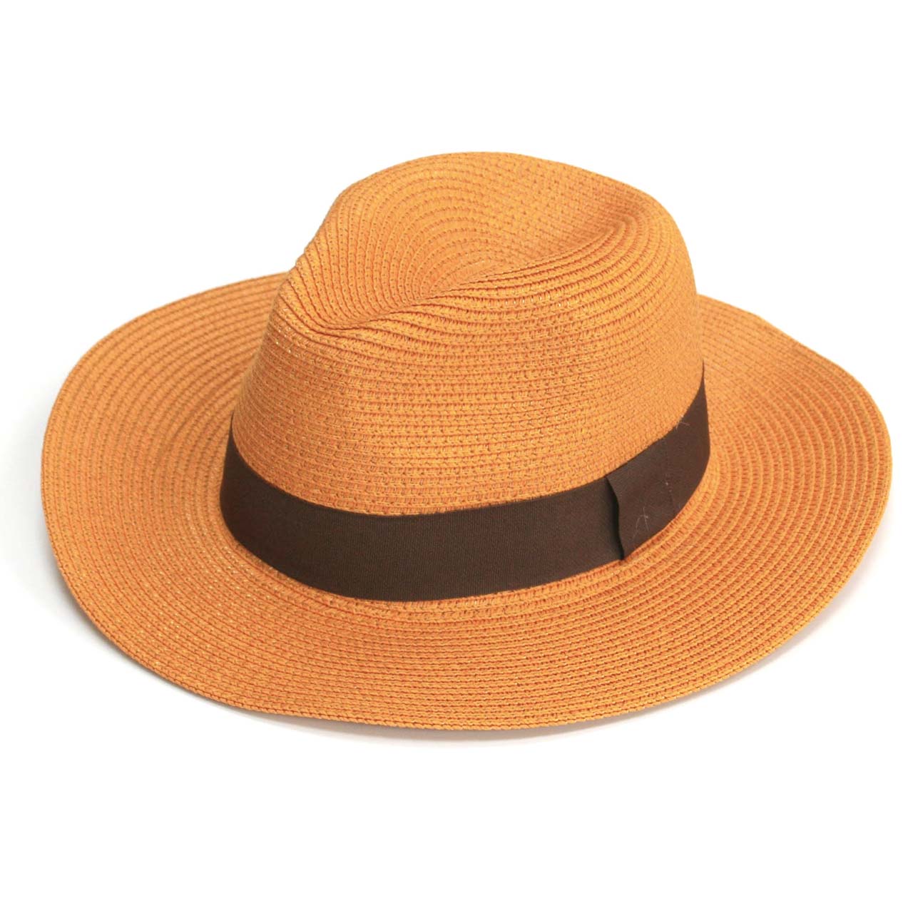 Mustard Panama Folding Hat by Black Ginger