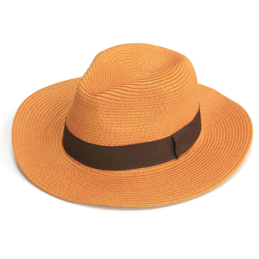 Mustard Panama Folding Hat by Black Ginger