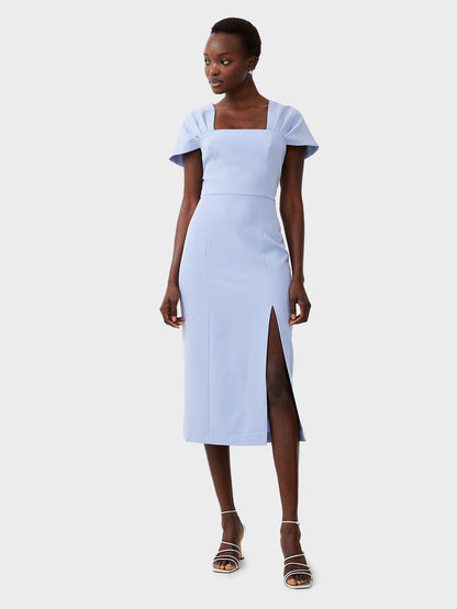 Cashmere Blue Echo Crepe Off Shoulder Dress by French Connection