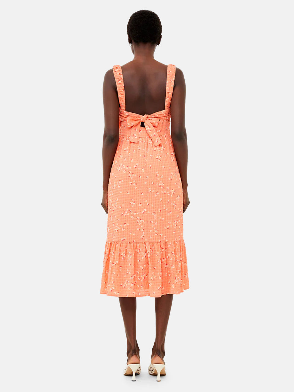 Erin Greta Dress in Coral Multi by French Connection