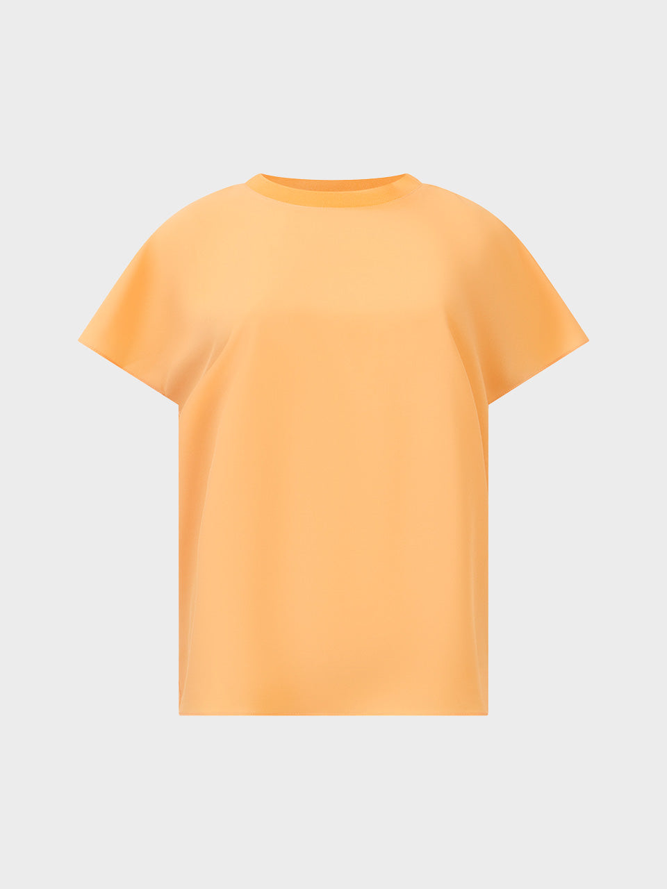 Crepe Light Crew Neck Top in Melon by French Connection