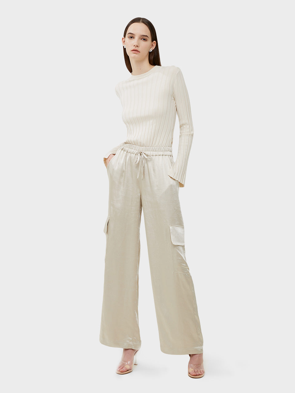 Silver Lining Chloetta Cargo Trousers by French Connection