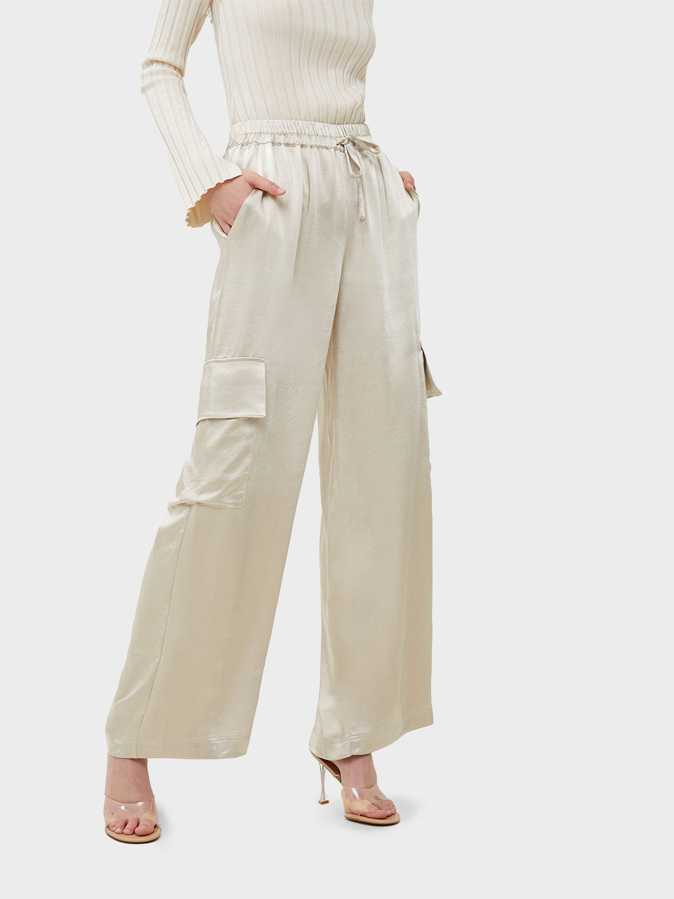 Silver Lining Chloetta Cargo Trousers by French Connection