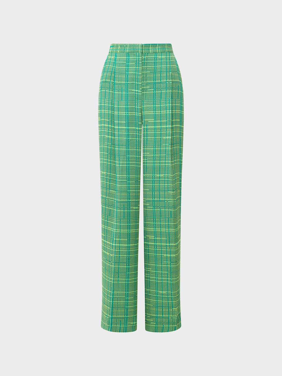 Carmen Crepe Trouser in Jelly Bean and Wasabi by French Connection