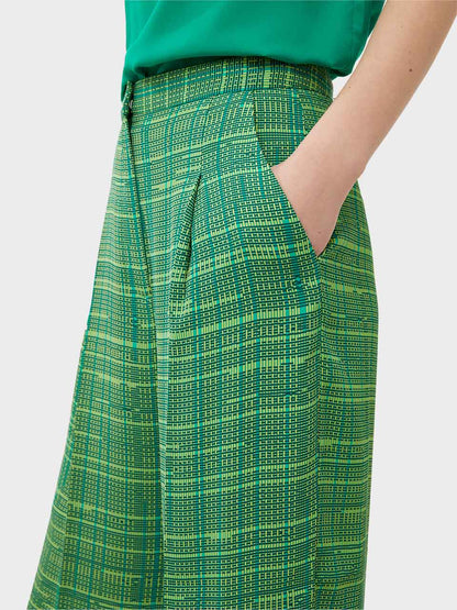 Carmen Crepe Trouser in Jelly Bean and Wasabi by French Connection