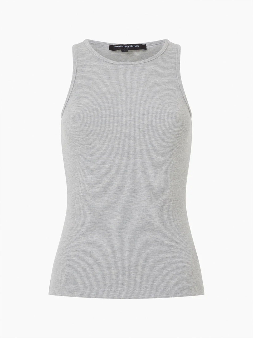 Grey Rassia Sheryle Ribbed Tank Top by French Connection