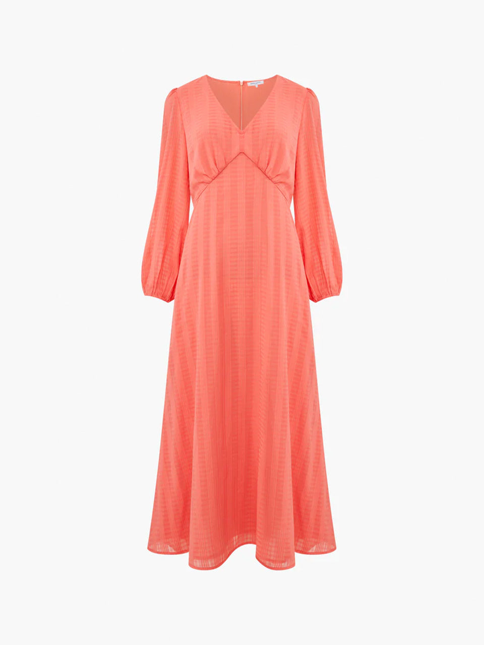 Hot Coral Desert Check Midi Dress by Great Plains