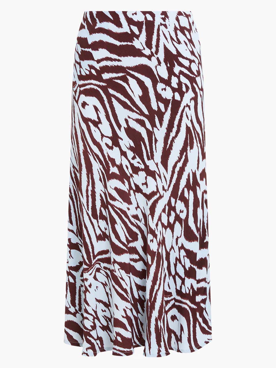 Chocolate Corfu Blue Abstract Animal Eco Slip Skirt by Great Plains