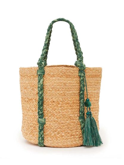 Mutli Coloured Bora Texture Basket Bag by Great Plains