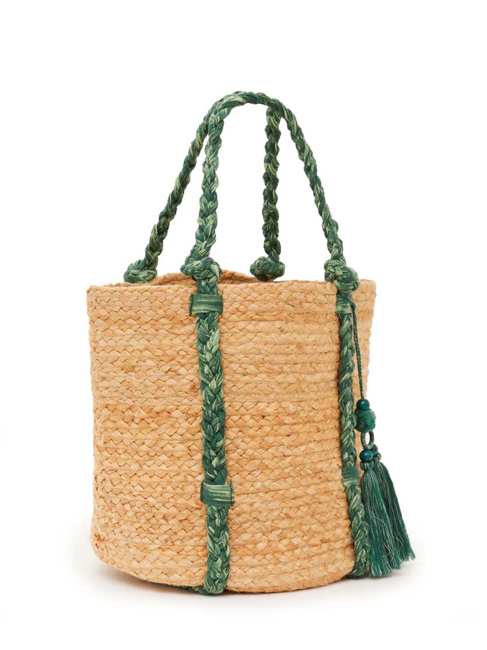 Mutli Coloured Bora Texture Basket Bag by Great Plains