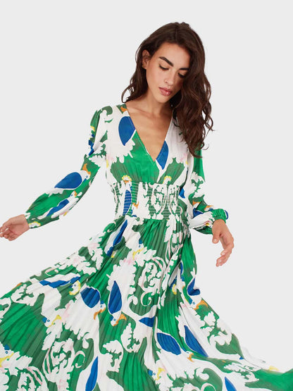 The Big Year Aurora Dress by Traffic People in Green