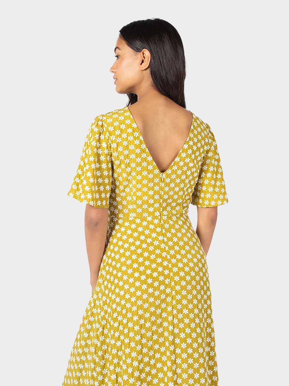 Thre Green Rene Dress by Traffic People