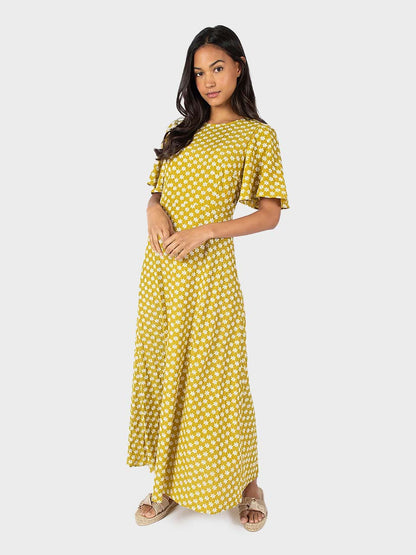 Thre Green Rene Dress by Traffic People