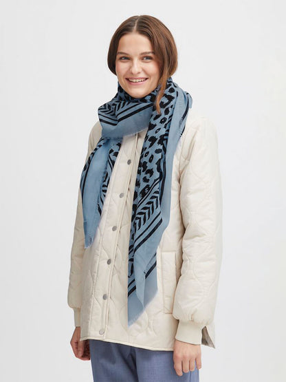 B.Young Vesma Scarf, Vista Blue Mix