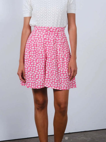 Jaden Shorts in Pink Daisies by Pretty Vacant