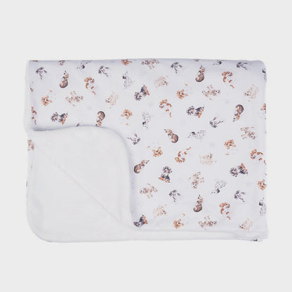 'Little Paws' Dog Baby Blanket by Wrendale Designs