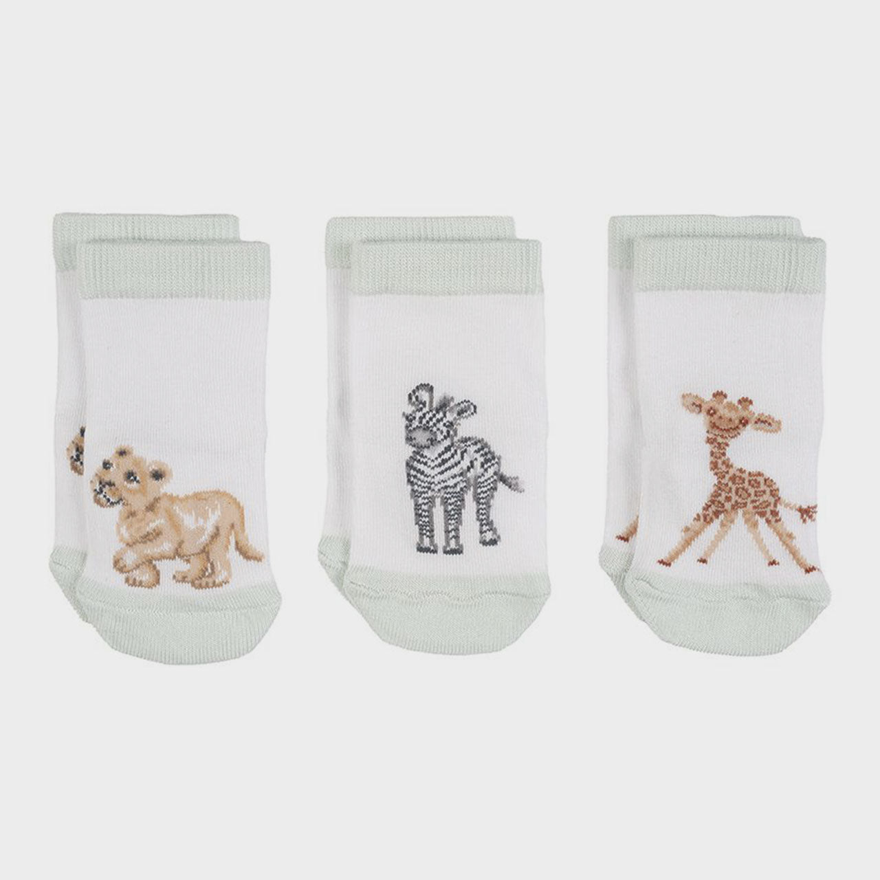 'Little Savannah' African Animal Baby Socks by Wrendale Designs