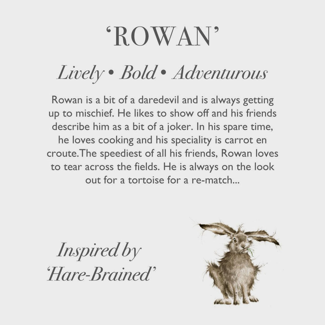 'Rowan' Character by Wrendale Designs