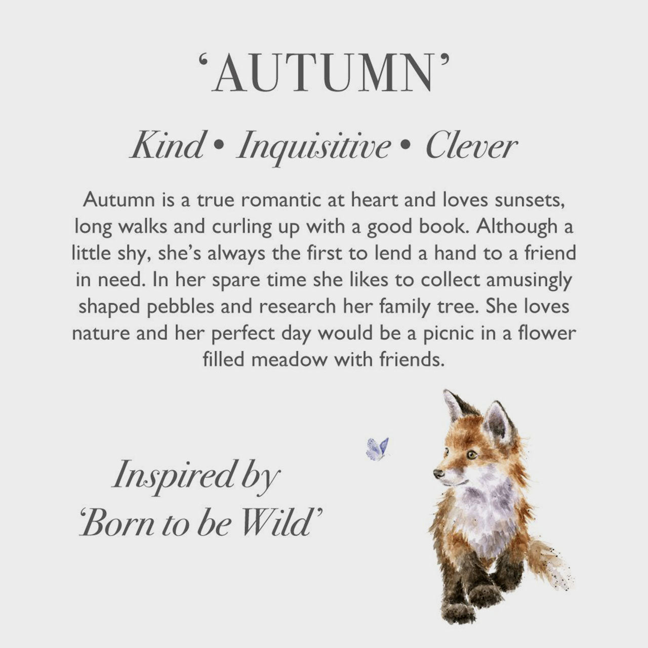 Autumn Fox Character by Wrendale Designs